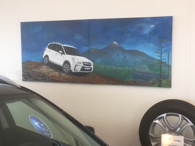 vægudsmykning til "Subaru"
